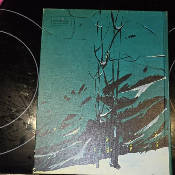 Green and Yellow Festive Book Cover with Evergreen Silhouettes - Picture 4 of 4